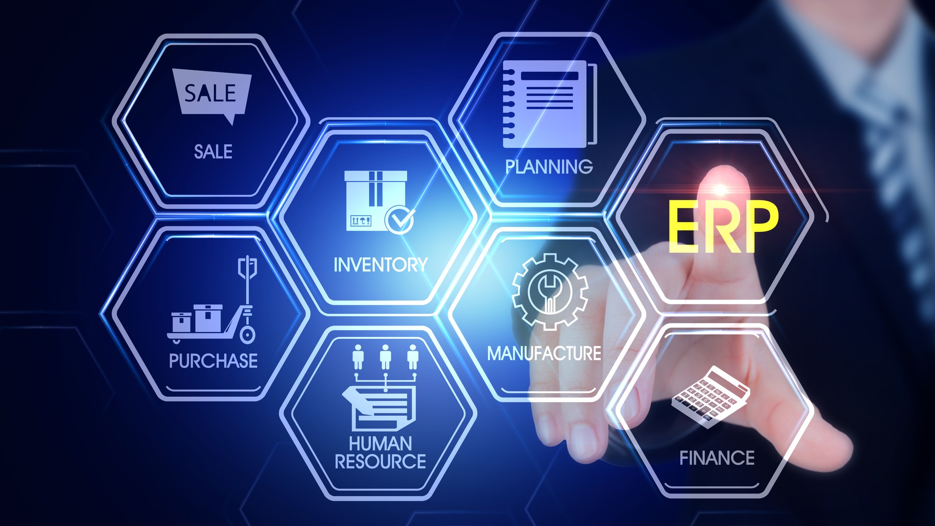 ERP Hexagonal Touch Screen Concept